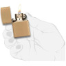 Zippo Brushed Brass 204 B — матовая латунь